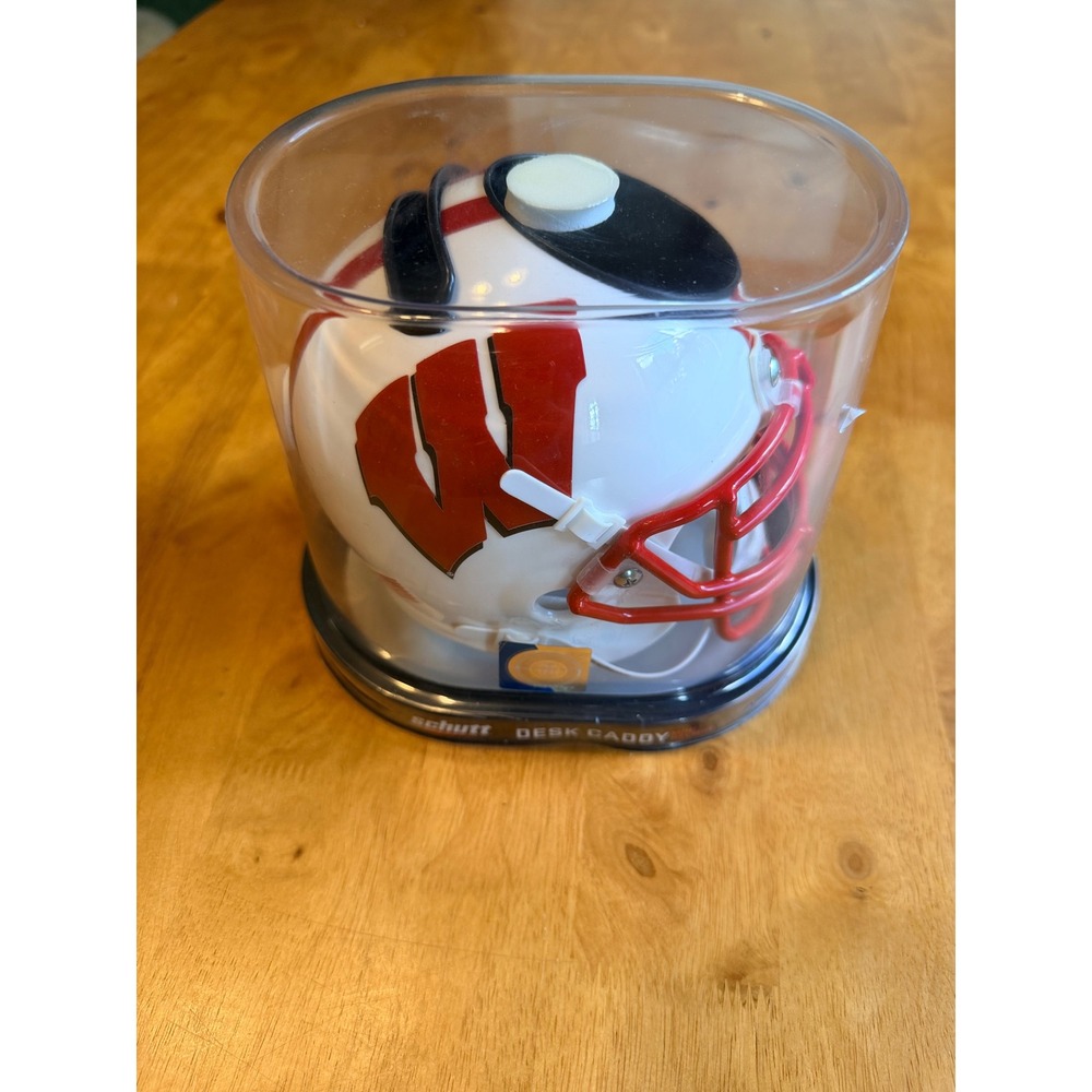 Schutt Wisconsin Badgers Desk Caddy Mini Helmet Football Office Decor 721200037